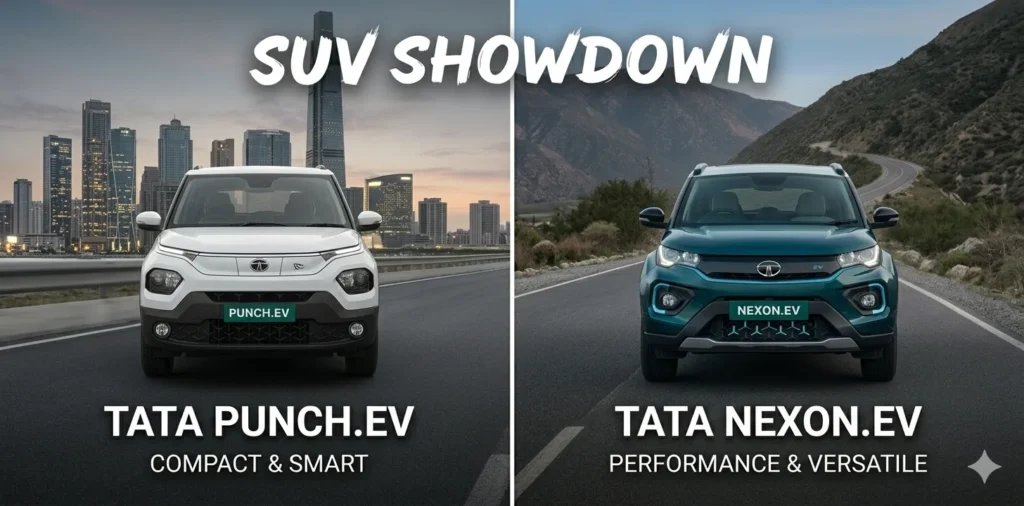 punch ev vs nexon ev